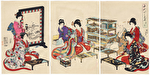 Poetry Contest, 1895 by Chikanobu (1838 - 1912)
