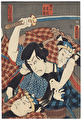 Scene from Nezumi Komon Haru no Shingata, 1857 by Toyokuni III/Kunisada (1786 - 1864)