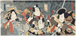 Scene from Shiranui monogatari, 1853 by Toyokuni III/Kunisada (1786 - 1864)