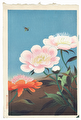 Chinese Peony and Bee by Bakufu Ohno (1888 - 1976)