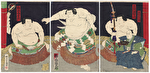 Sumo Ring Entering Ceremony, 1884 by Kuniaki II (1835 - 1888)
