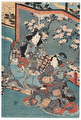 Prince Genji and Beauty by Toyokuni III/Kunisada (1786 - 1864)