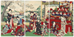 Girls' Day and Doll Festival by Chikanobu (1838 - 1912)