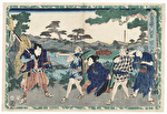 The 47 Ronin, Act 6: The Departure of Okaru, 1857 by Kunikiyo II (died 1887)