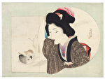 Snowy Morning Kuchi-e Print, 1904 by Tomioka Eisen (1864 - 1905)