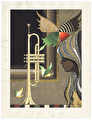 Girl with Trumpet, 1985 by Tadashi Nakayama (1927 - 2014)
