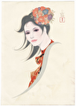 Mild Spring by Original Iwata Sentaro (1901 - 1974)