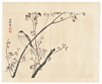 Bird on a Blossoming Branch, 1913 by Meiji era artist (not read)