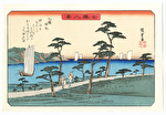 Returing Sails at Ottomo  by Hiroshige (1797 - 1858) 