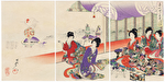 Parading Pounded Rice Cakes, 1895 by Chikanobu (1838 - 1912)