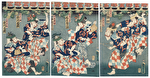 Festival Dancers, 1861 by Kunisada II (1823 - 1880)
