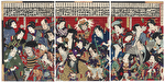 Kabuki Characters, 1876 by Chikashige (active circa 1869 - 1882)