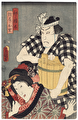 Igami no Gonta and Beauty, 1856 by Toyokuni III/Kunisada (1786 - 1864)